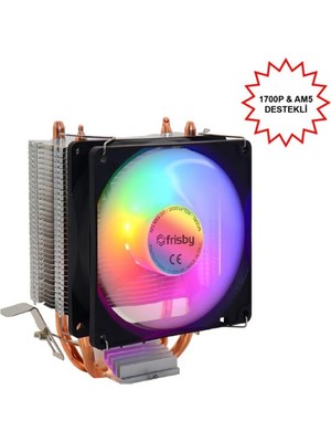 Frisby FCL-F1332C Intel 1366-115X-1200-1700-AMD Am2-Am2+-Am3-Am4-Am5 Cpu Fanı