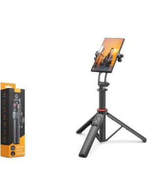 Nodar ND1047 Telefon Tripodu ve Selfie Çubuğu Seti Manyetik Bluetooth Kumandalı 130 cm - Siyah