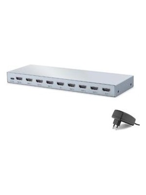 Hadron HDX1430 HDMI Splitter Edıd 4K 60 Hz 1 Giriş 8 Çıkış Gri
