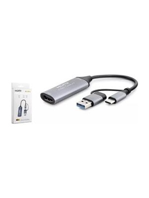Hadron HDX7844 HDMI Vıdeo Capture Type-C+Usb To 4K 30HZ