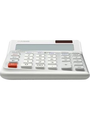 Casio DE-12E-WE Beyaz 12 Hane Masa Üstü Ergonomik Tuşlu Hesap Makinesi