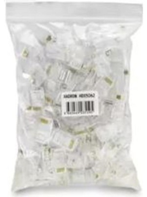 Hadron HDX5062 Cat5 Konnektör Ez RJ45 Delikli 100LÜ Paket Şeffaf