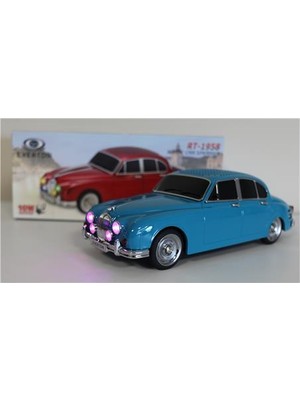 Everton RT-1958 Zümrüt Yeşil (Emerald) Arabalı  Bluetooth Fm-Usb-Tf-Aux Şarjlı Nostaljik Radyo