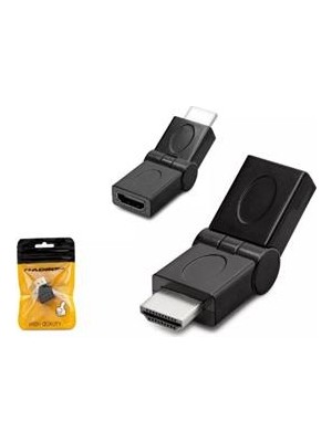 Hadron HDX1257 HDMI To HDMI F Çevirici Mafsallı Siyah