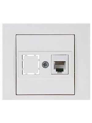 Mutlusan Rita Telefon Prizi 1XRJ12 Beyaz Bilisterli  (2220 125 0101B)