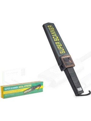 Hadron HDX6528 Super Scanner El Tipi Güvenlik Metal Dedektörü Siyah