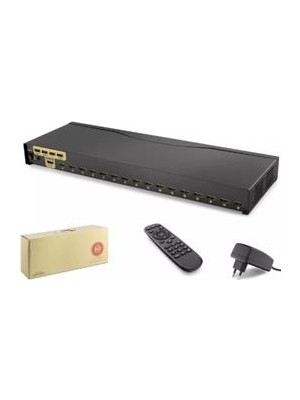 Hadron HDX1379 16 Port  HDMI Kvm Switch Ir Uzaktan Kumanda  4K Çözünürlük