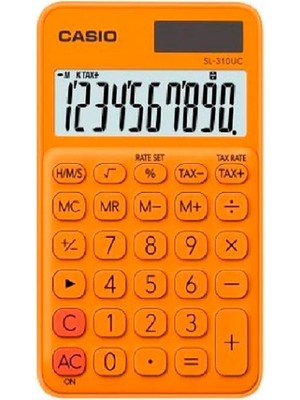 Casio SL-310UC-RG Cep Tipi 10 Hane Turuncu Hesap Makinesi