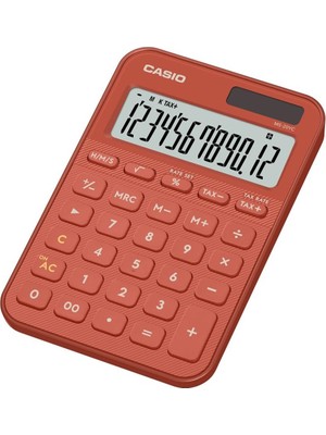 Casio MS-20YC-RD 12 Hane Kırmızı Masa Üstü Hesap Makinesi