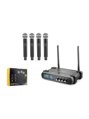 Hadron HDX2792 Kablosuz 4-Mikrofon Vhf Siyah
