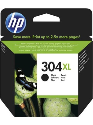 Hp 304XL Black Siyah Yüksek Kapasiteli Kartuş N9K08AE