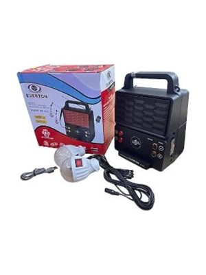 Everton RT-913 -Usb-Tf Card -MP3-BLUETOOTH-MP3GÜNEŞ Enerjili Işıklı Radyo 2 Ampul Set