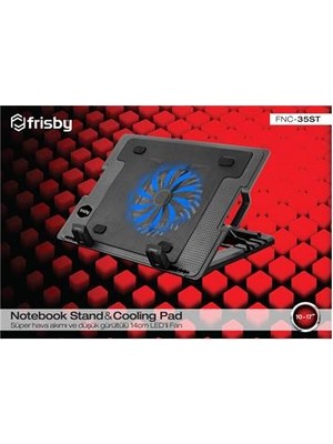 Frisby FNC-35ST Standlı Notebook Soğutucu 1 Port USB 10"- 17" Boyutunda Notebooklar Için Uygundur