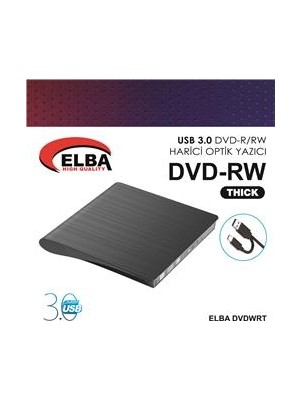 Elba Dvdwrt-Thck Harici Dvdrw Thick, Siyah DVD Yazıcı Writer