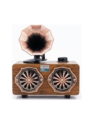 Everton RT-744  Bluetooth Fm-Usb-Tf-Aux  Şarjlı Nostaljik Radyo