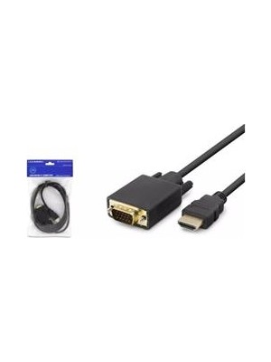 Hadron HDX7795 HDMI To VGA Kablo Pvc 120HZ 1080P 1.8mt Siyah
