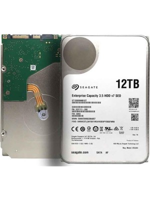 Seagate 12TB ST12000NM0127 Skyhawk 3.5" 7200RPM 256MB Sata 3 7-24 Harddisk (Ithalat)