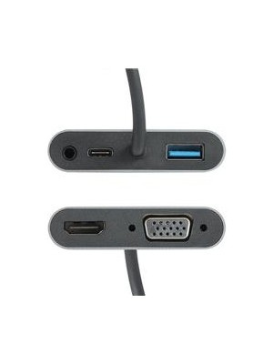 Vcom CU4511 Type-C To Hdmi+Vga+Usb 3+3.5mm Aux+ Type-C Çevirici