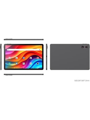 Technopc Quantum Elise T90A Tablet 10.95" IPS Fhd 8 Core 2ghz 8-256GB 5-13MP Deri Kılıf Aktif Kalem