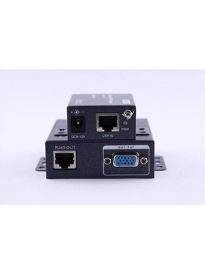 Vcom DD191 VGA RJ45 CAT5E-6 Extender Metal 100M Uzatıcı