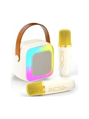 Wow Kids Wowkids SY13 Iki Mikrofonlu Gold Karaoke Speaker
