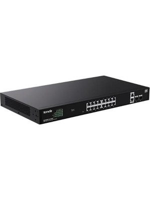 Tenda TEG2220P-16-250W 16 Port 10-100-1000 Poe +2 Sfp Switch Cloud Yönetilebilir Çelik Kasa Switch