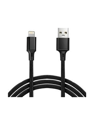 Vcom CU253 Lightning To USB 3m 10W (5V-2A) Örgülü Şarj Kablosu