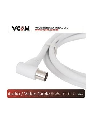 Vcom CV601R 5mt Analog Beyaz Tv Kablosu