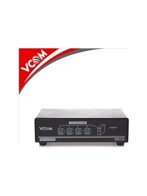 Vcom DD134 1-4 Port 350MHZ Metal VGA Splitter