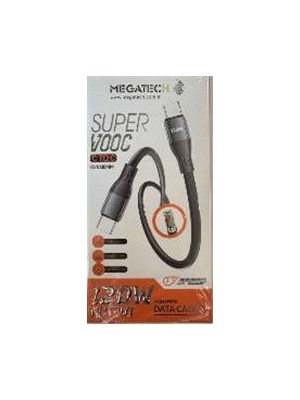 Megatech MT-120T Hasır 120W Type-C To Type-C Data Kablosu