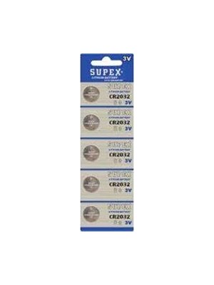 Supex CR2032 3V Lityum 5li Blister Pil