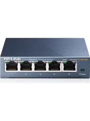 Tp-Link TL-SG105 5 Port 10-100-1000 Mbps Switch Çelik Kasa