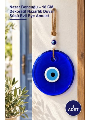 Yenilig 1 Adet Nazar Boncuğu – 18 cm Dekoratif Nazarlık Duvar Süsü Evil Eye Amulet