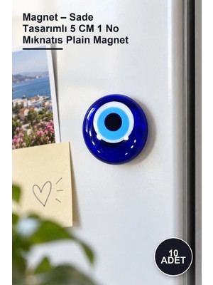 Yenilig 10 Adet Magnet – Sade Tasarımlı 5 cm 1 No Mıknatıs Plain Magnet