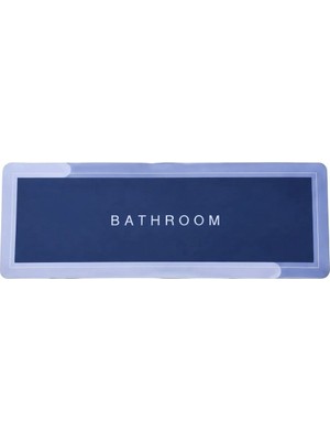 Go İthalat Dikdörtgen Düz Renkli Su Emici Sihirli Banyo Paspası Elastik 116X37.5 Cm.