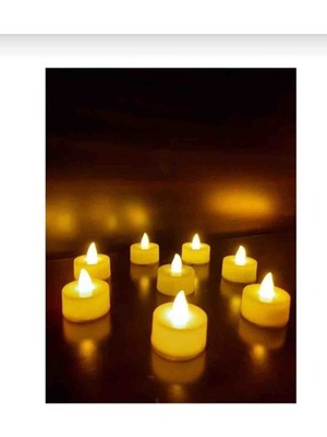 Nisibis Home LED Işıklı Mum 12'li Set