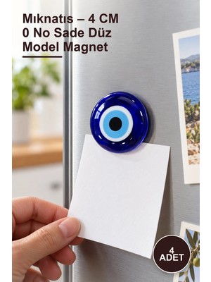 Yenilig 4 Adet Mıknatıs – 4 cm 0 No Sade Düz Model Magnet