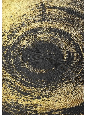 Digitra-Soyut Siyah Altin Evren Kanvas Tablo