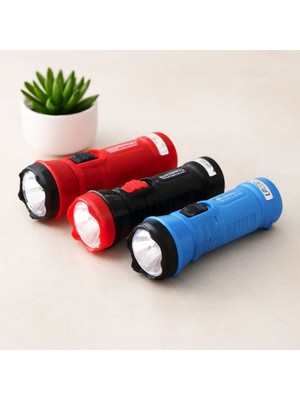 Royaleks Şarjlı Tek LED El Feneri 0.5W Uzun Menzil