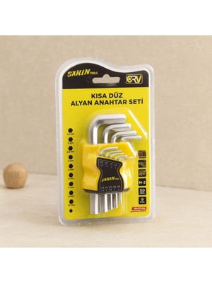 Royaleks Alyan Anahtar Seti 9 Parça Kısa Düz (1.5-10 Mm)
