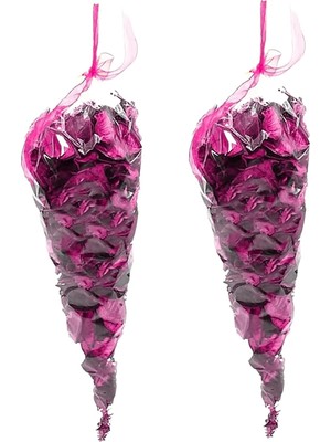 Vera Concept Store Gül Kurusu Dekoratif Kuru Çiçek Süsleme, 2 Adet (Pembe)