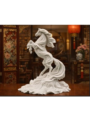 Vera Concept Store 2026 At Yılı Çin Burcu Heykeli - Dekoratif Masaüstü Figür / Şans & Feng Shui Hediyesi - Year Of The Horse 2026 Chinese Zodiac Sculpture
