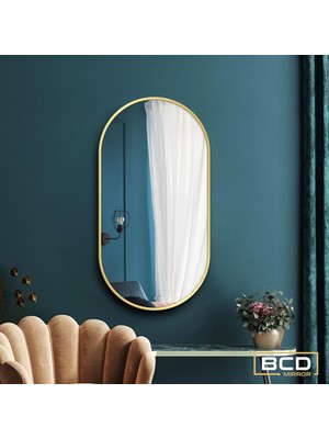 Vera Concept Store Elips Oval Şekilli Ahşap Duvar Aynası L Şık Tasarım Estetik Oturma Odası Banyo Giyinme Alanı Aynası L Yeni Bir Yeni Eve Taşınma Hediyesi