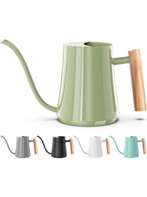 Vera Concept Store Sulama Kovası Iç Mekan Bitkileri 35 Oz Adaçayı Yeşil Su Kovası Iç Mekan Metal Küçük Su Kovası Ev Bonsai Bitkileri Için Uzun Ağızlı Saksı Bahçe Çiçeği
