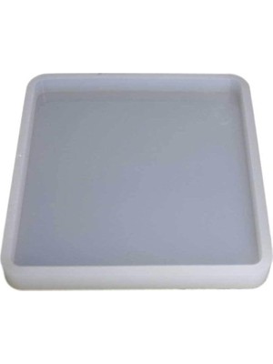 Vera Concept Store Epoksi Silikon Kalıp Kare Tabak Altlığı Kalıbı 9.8 cm