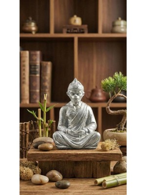 Vera Concept Store Zeroxo Sun Wukong Maymun Kral Dekoratif Heykel - Zen Figürü Gümüş