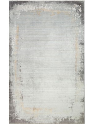 Vera Concept Store Seattle Gri Oryantal Modern Geometrik Etnik Desenli Boho Makinada Yıkanabilir Hafif Hav Toz Vermez Leke Tutmaz Kaymaz Taban Dijital Makine Baskı Halı