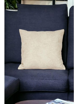 Vera Concept Store Asdiva 43X43 cm Krem Kırlent Kılıfı Dekoratif Kadifemsi Etnik INTA-101