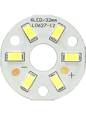 Vera Concept Store 5730 12V 3W 32MM Beyaz LED Modül Aluminyum Pcb 6 LED Lamba Aydınlatma Işık