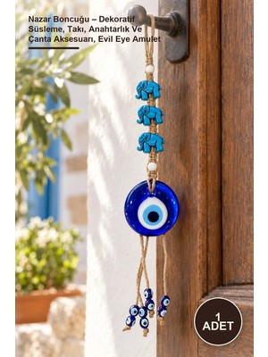 Yenilig 1 Adet Nazar Boncuğu – Dekoratif Süsleme, Takı, Anahtarlık ve Çanta Aksesuarı, Evil Eye Amulet